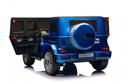 Mercedes-Benz G500 12V blau, Musik, Beleuchtung, Leder Sitze, Gummi Reifen