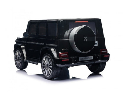 Mercedes-Benz G500 12V schwarz, Musik, Beleuchtung, Leder Sitze, Gummi Reifen