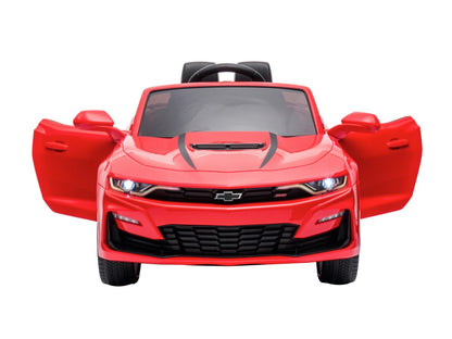 Chevrolet Camaro SS, 12V Kinderauto, Musik, MP3, Beleuchtung, Leder Sitz, Gummi Reifen